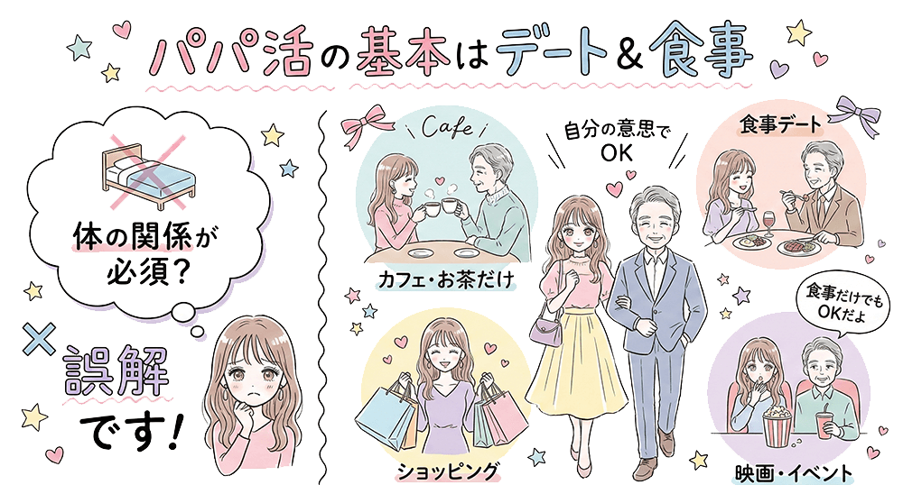 パパ活でできること・できないこと