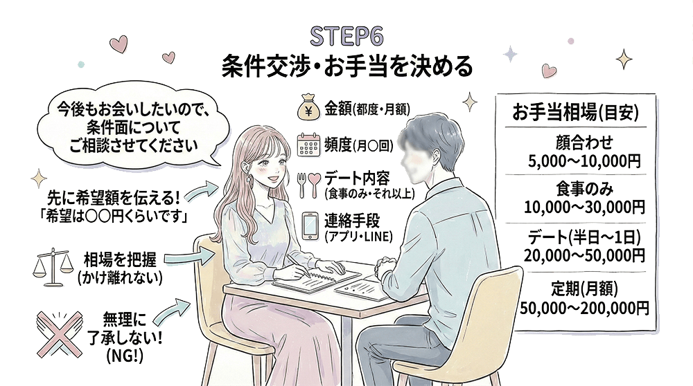 条件交渉・お手当