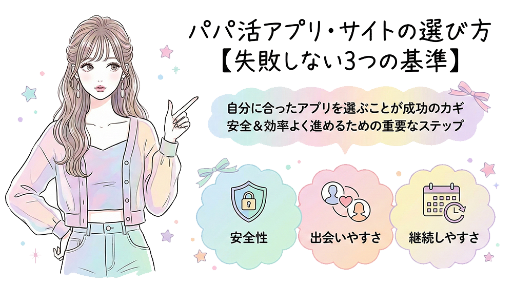 パパ活アプリ・サイトの選び方