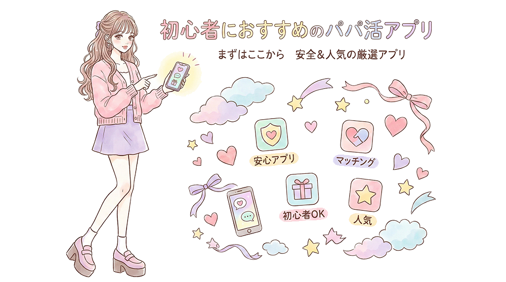 初心者におすすめのパパ活アプリ