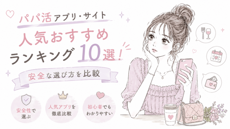 パパ活アプリ・サイト人気おすすめランキング